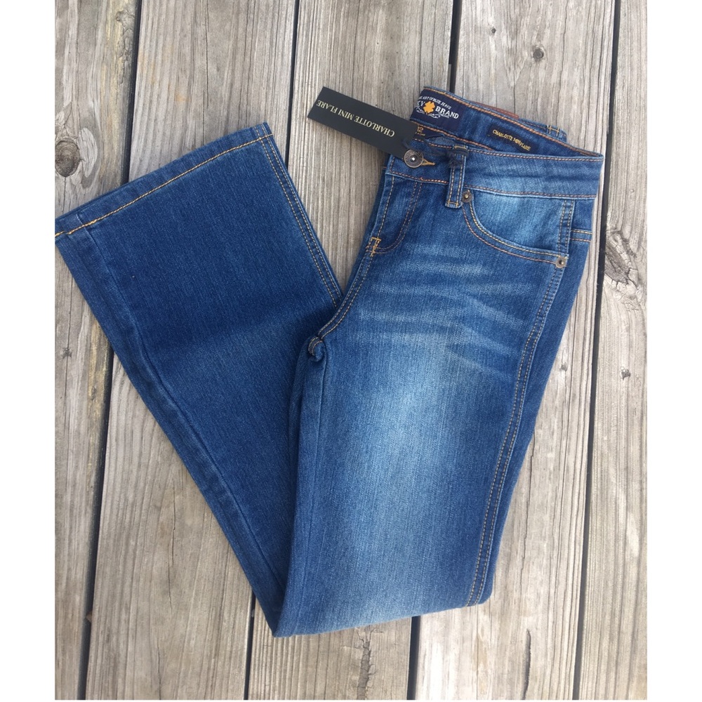 Girls size 12 flare Lucky brand jeans NWT - Picture 1 of 3